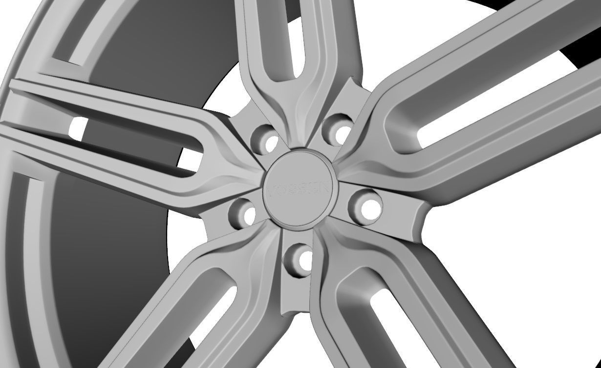 Wheel Model Vossen HYBRID  HF-1 3D model_15
