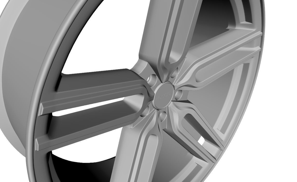 Wheel Model Vossen HYBRID  HF-1 3D model_16