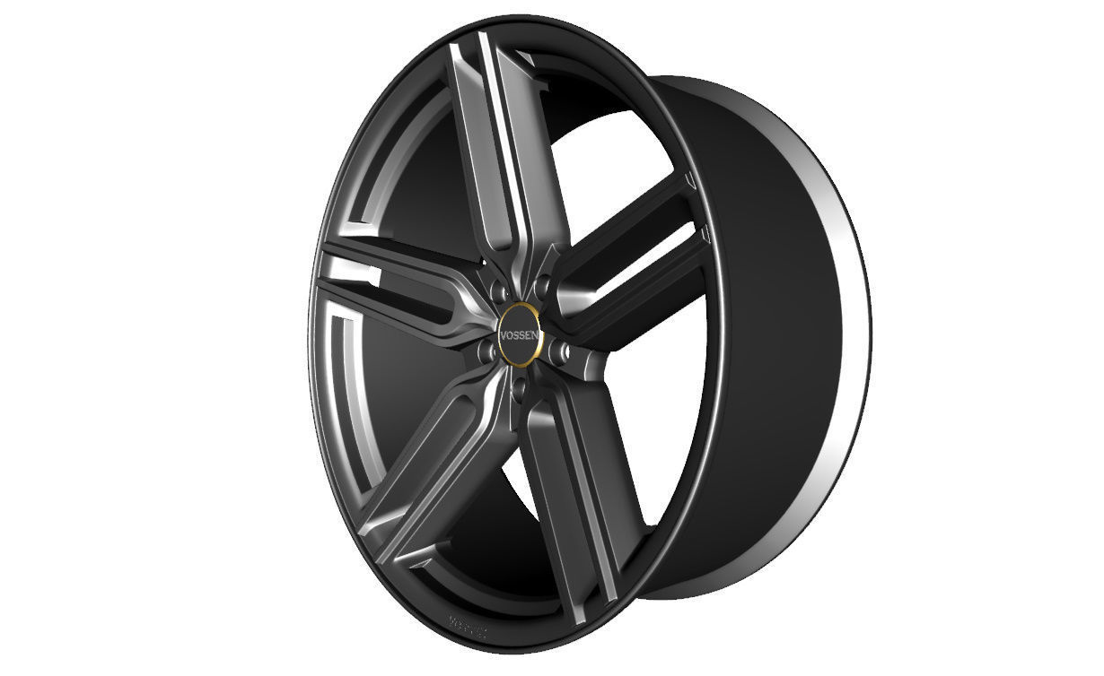 Wheel Model Vossen HYBRID  HF-1 3D model_2