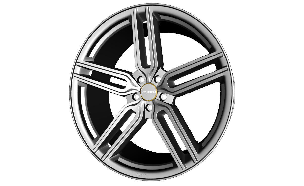 Wheel Model Vossen HYBRID  HF-1 3D model_1