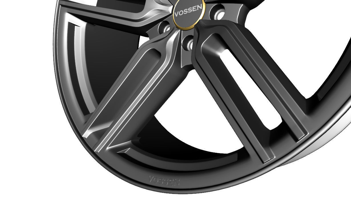 Wheel Model Vossen HYBRID  HF-1 3D model_4