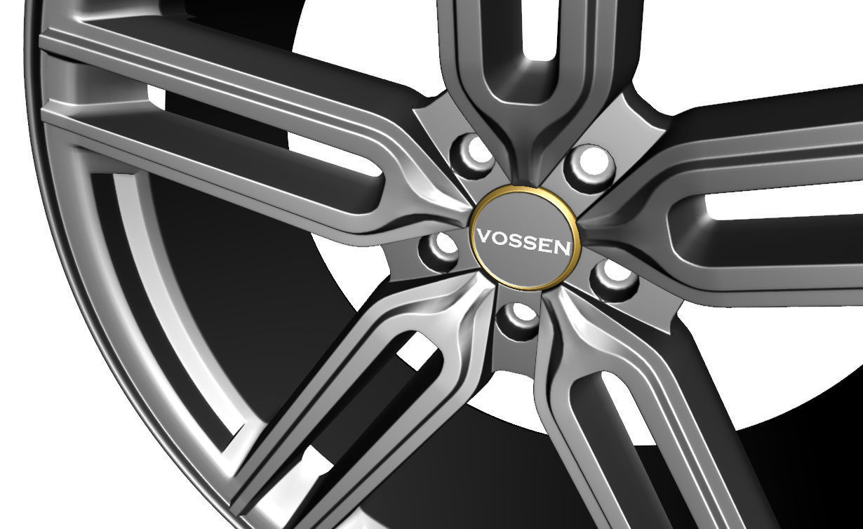 Wheel Model Vossen HYBRID  HF-1 3D model_3