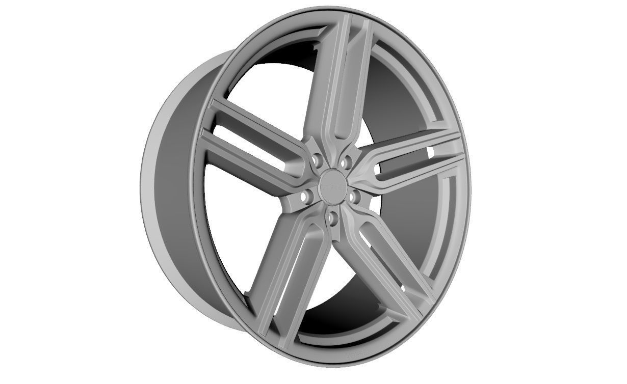 Wheel Model Vossen HYBRID  HF-1 3D model_12