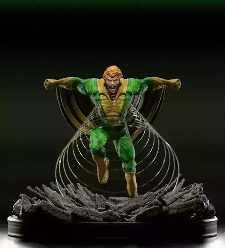 Banshee Action Statue 3D print model