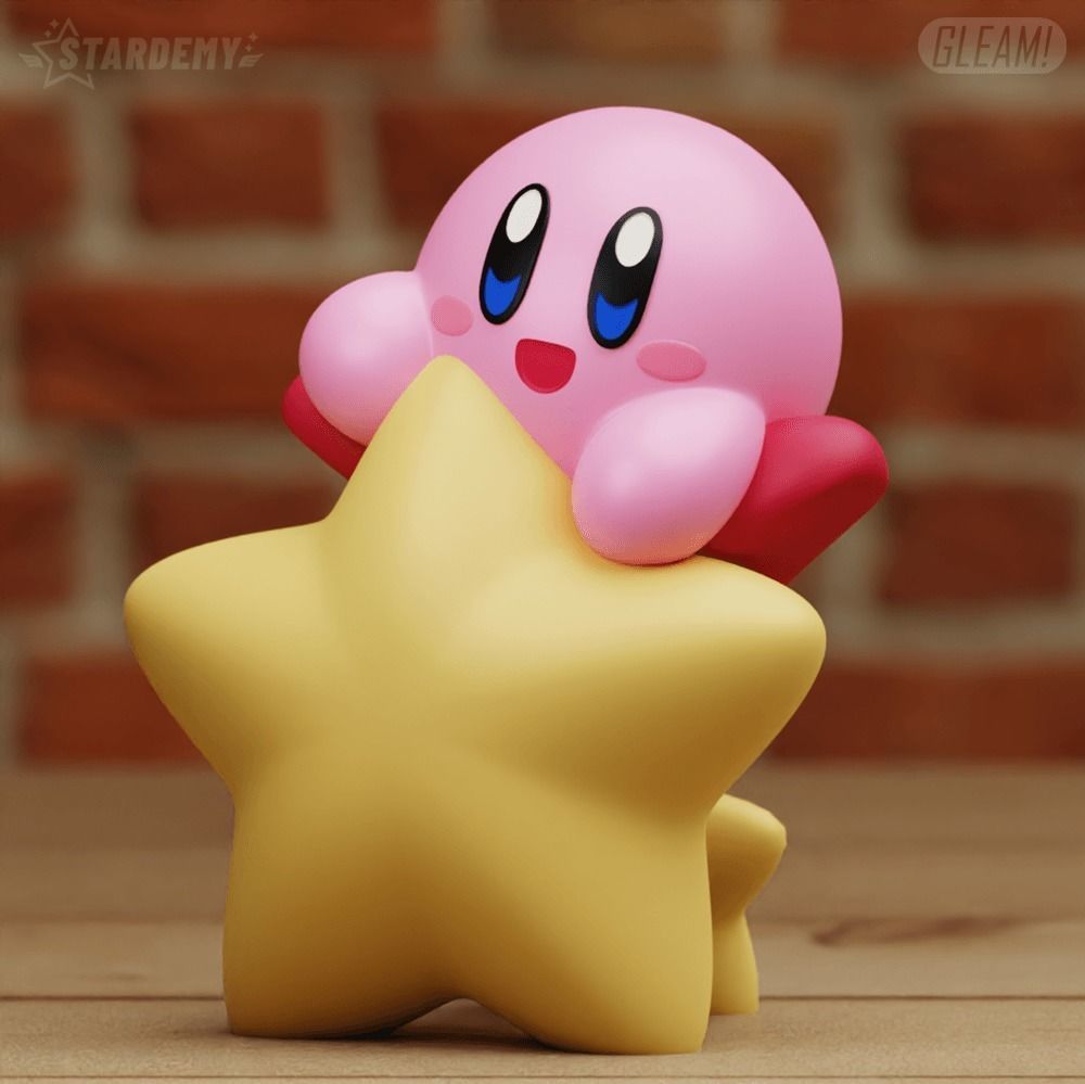 Kirby Star 4 models Easy Print  3D print model_8