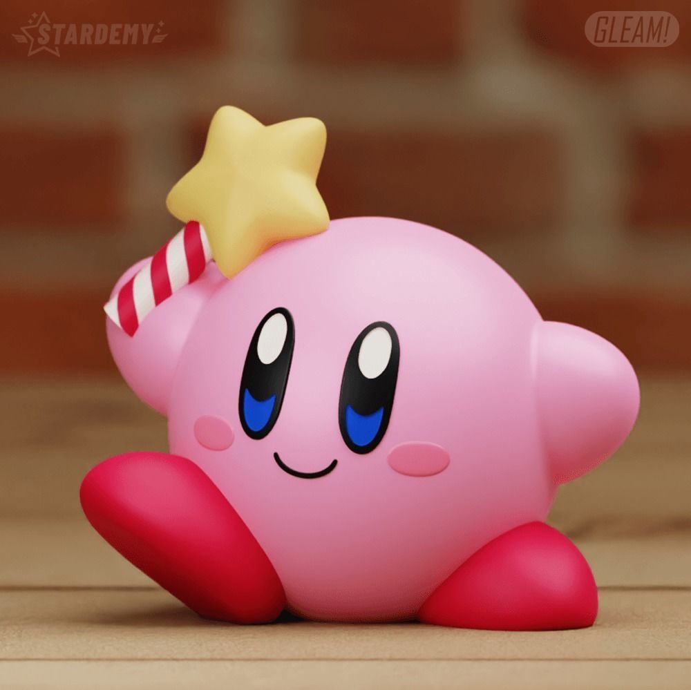 Kirby Star 4 models Easy Print  3D print model_2