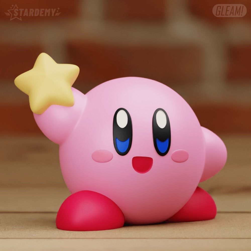 Kirby Star 4 models Easy Print  3D print model_5