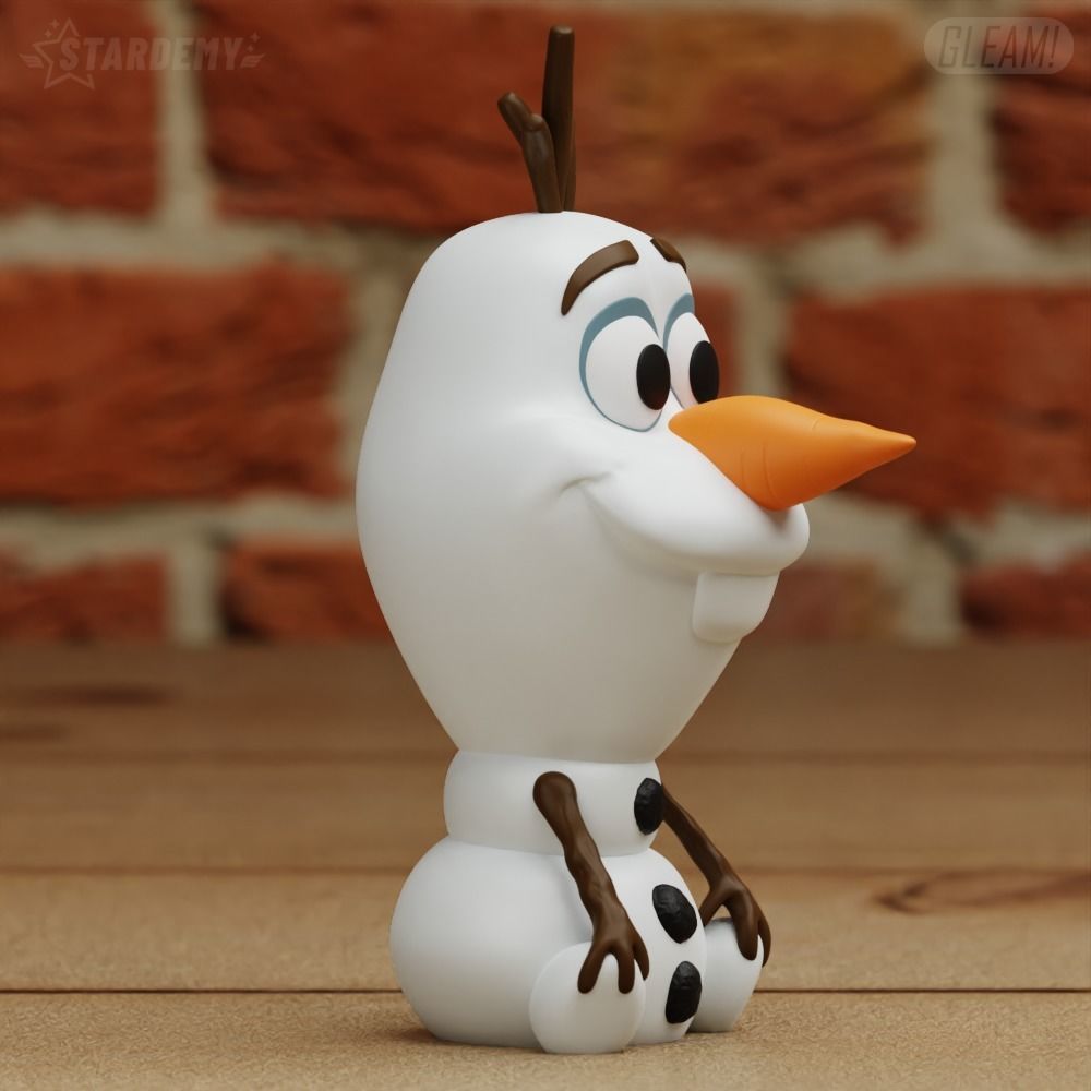 Olaf 2 models Easy Print Disney Frozen Cute Chibi 3D print model_9