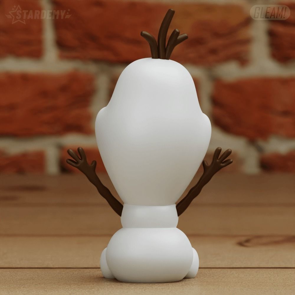 Olaf 2 models Easy Print Disney Frozen Cute Chibi 3D print model_6