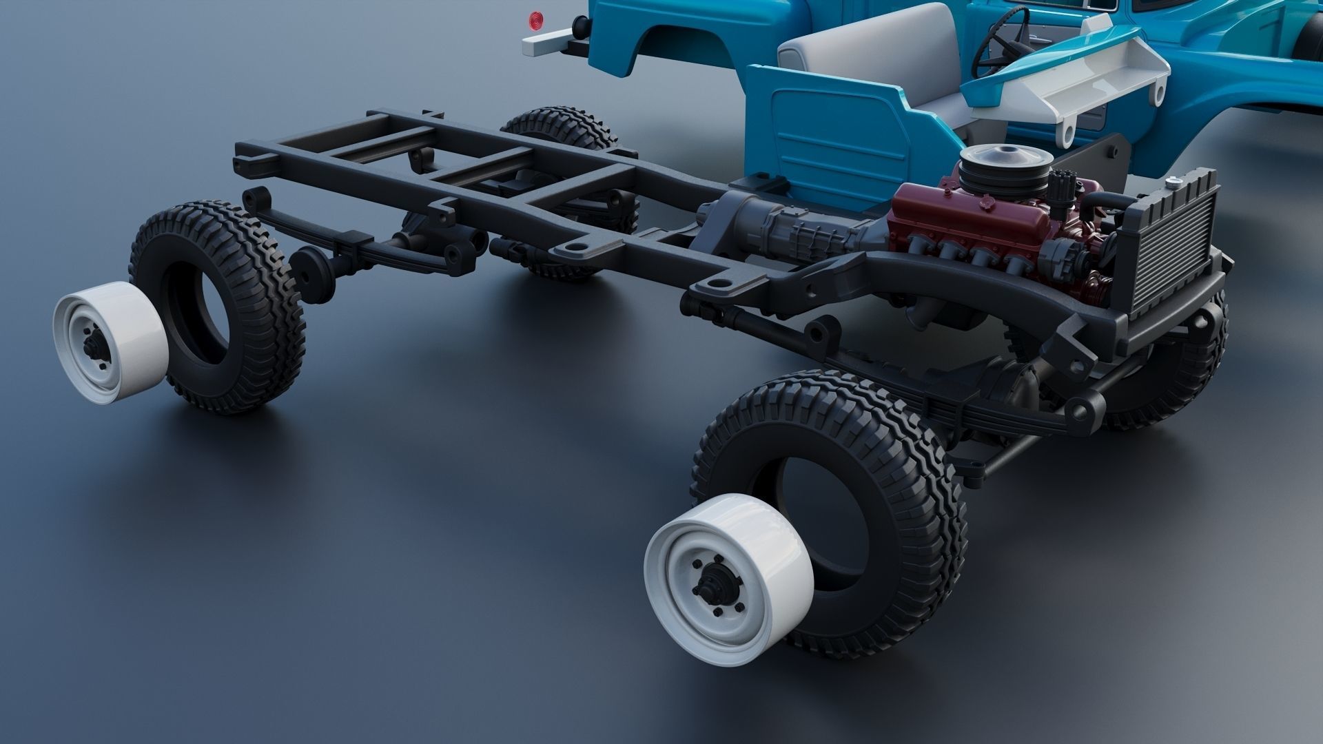 International Pickup C120 1962  3D print model_25