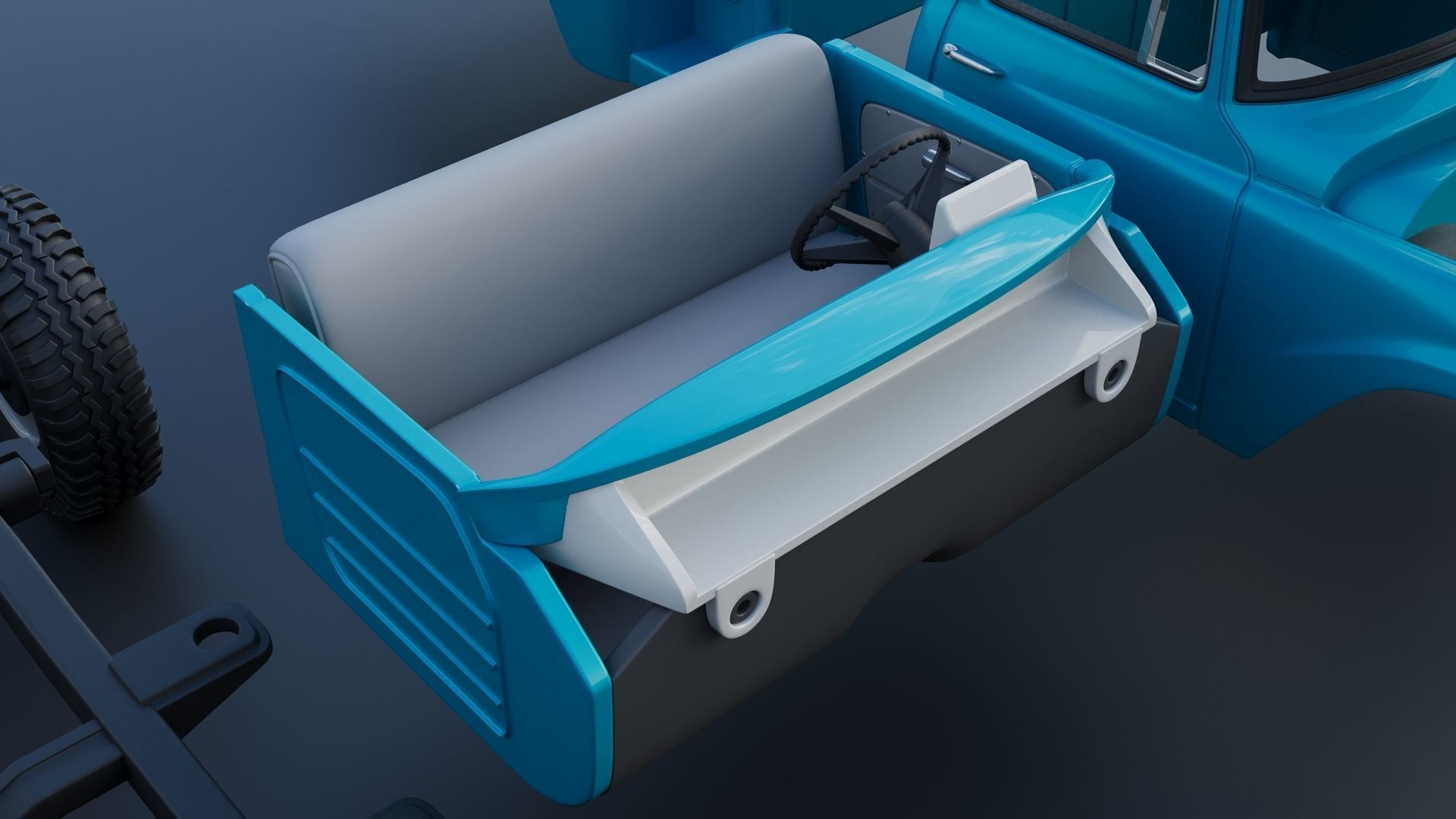 International Pickup C120 1962  3D print model_21