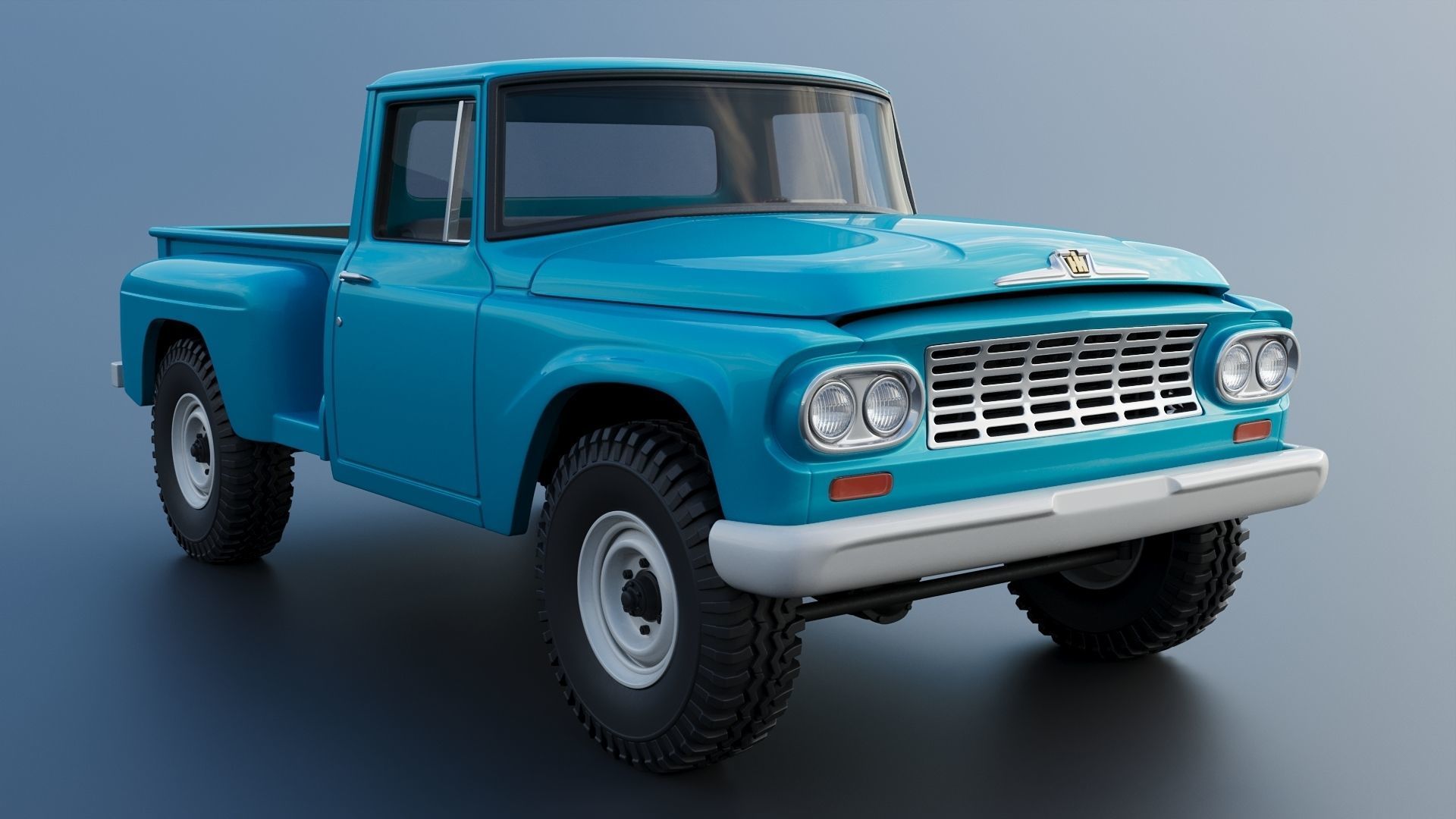 International Pickup C120 1962  3D print model_10