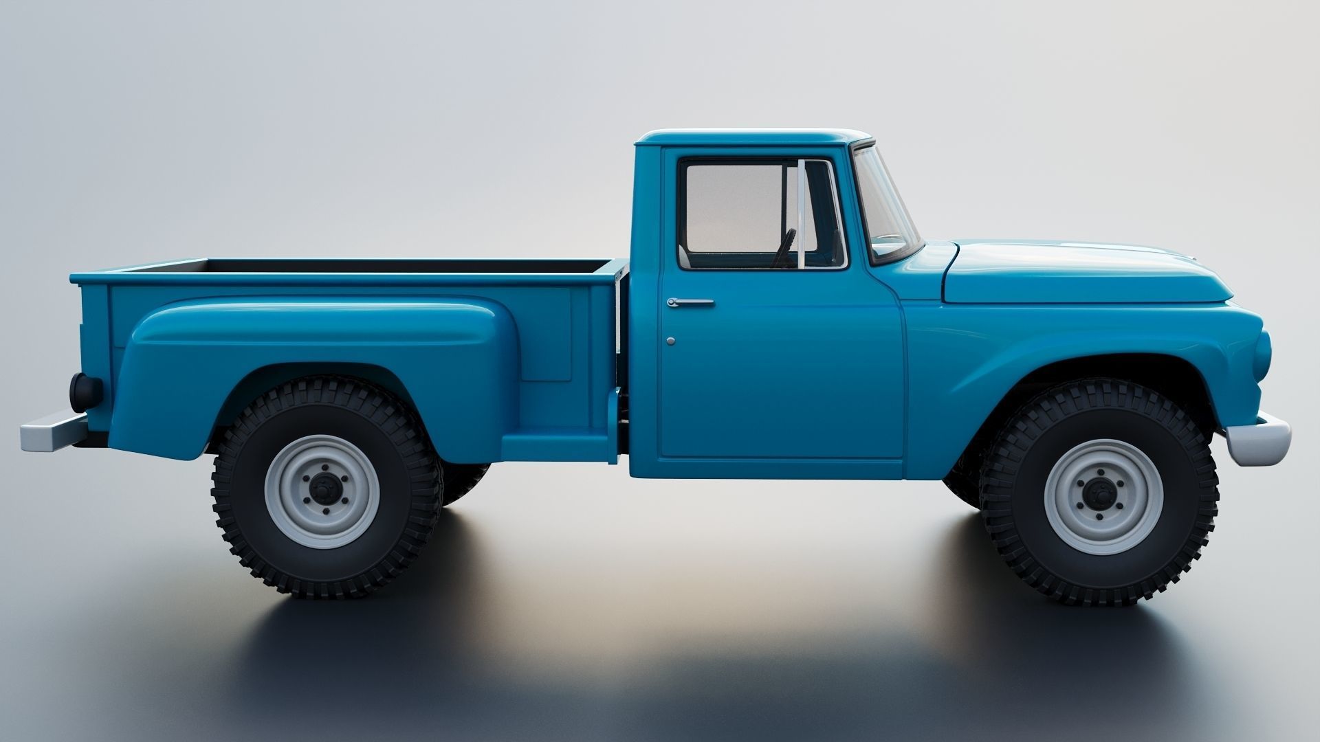 International Pickup C120 1962  3D print model_8