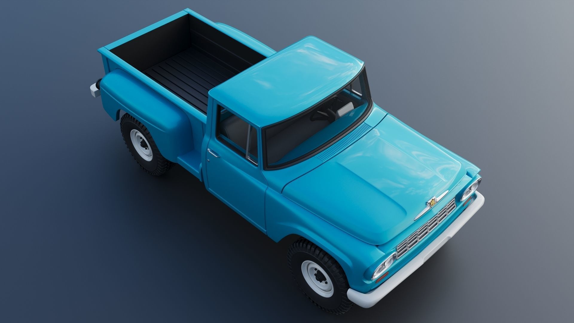 International Pickup C120 1962  3D print model_11