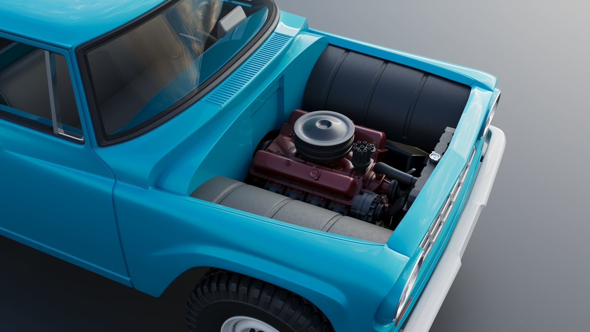 International Pickup C120 1962  3D print model_13