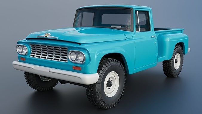 International Pickup C120 1962  3D print model 3
