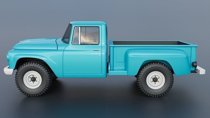 International Pickup C120 1962  3D print model 4