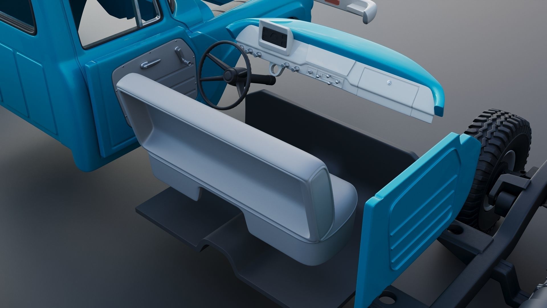 International Pickup C120 1962  3D print model_23