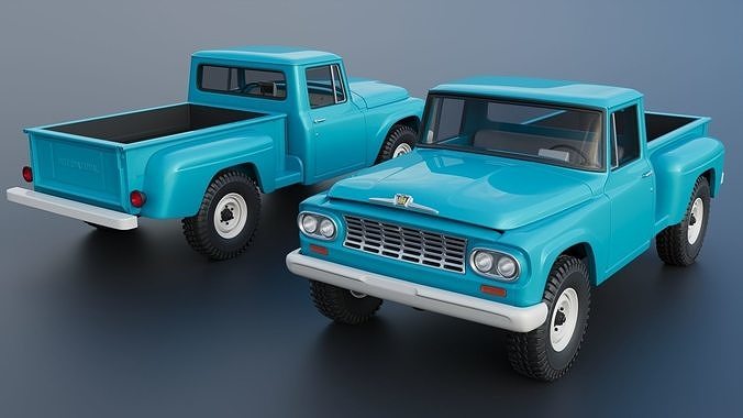 International Pickup C120 1962  3D print model 2