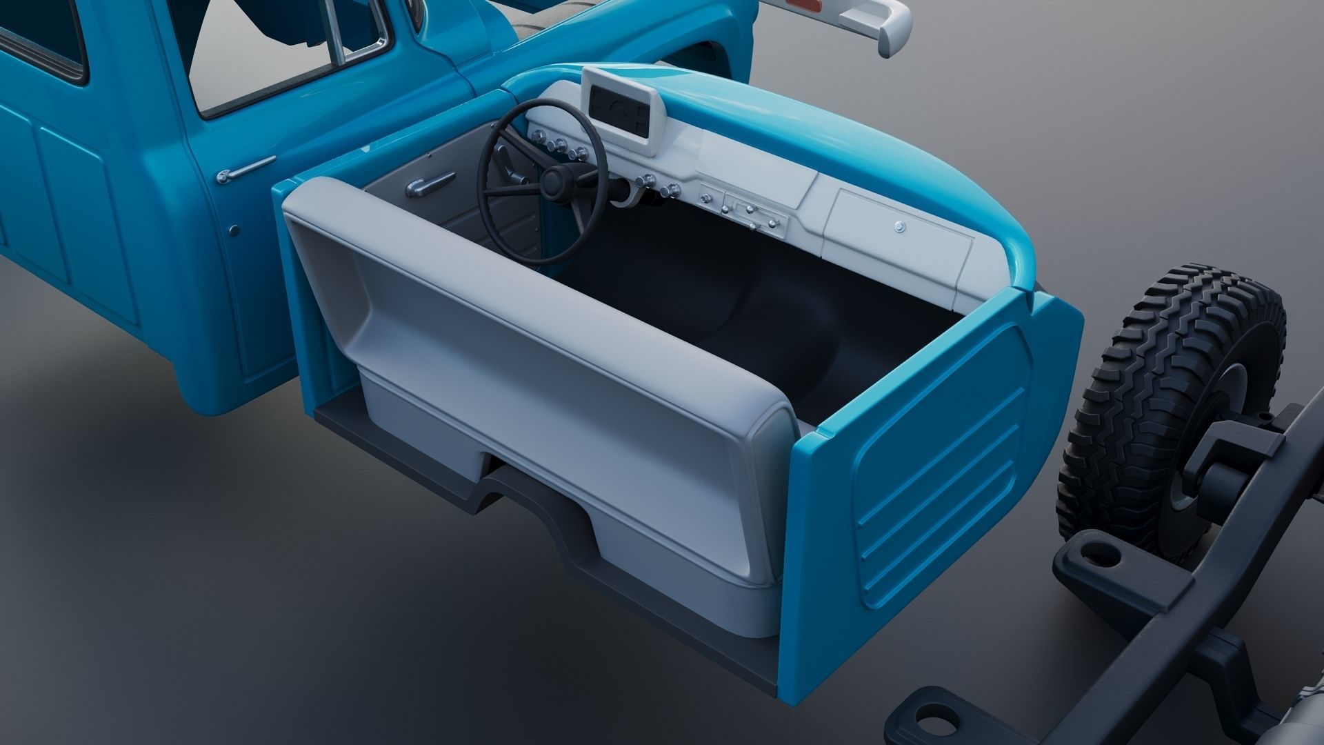 International Pickup C120 1962  3D print model_22