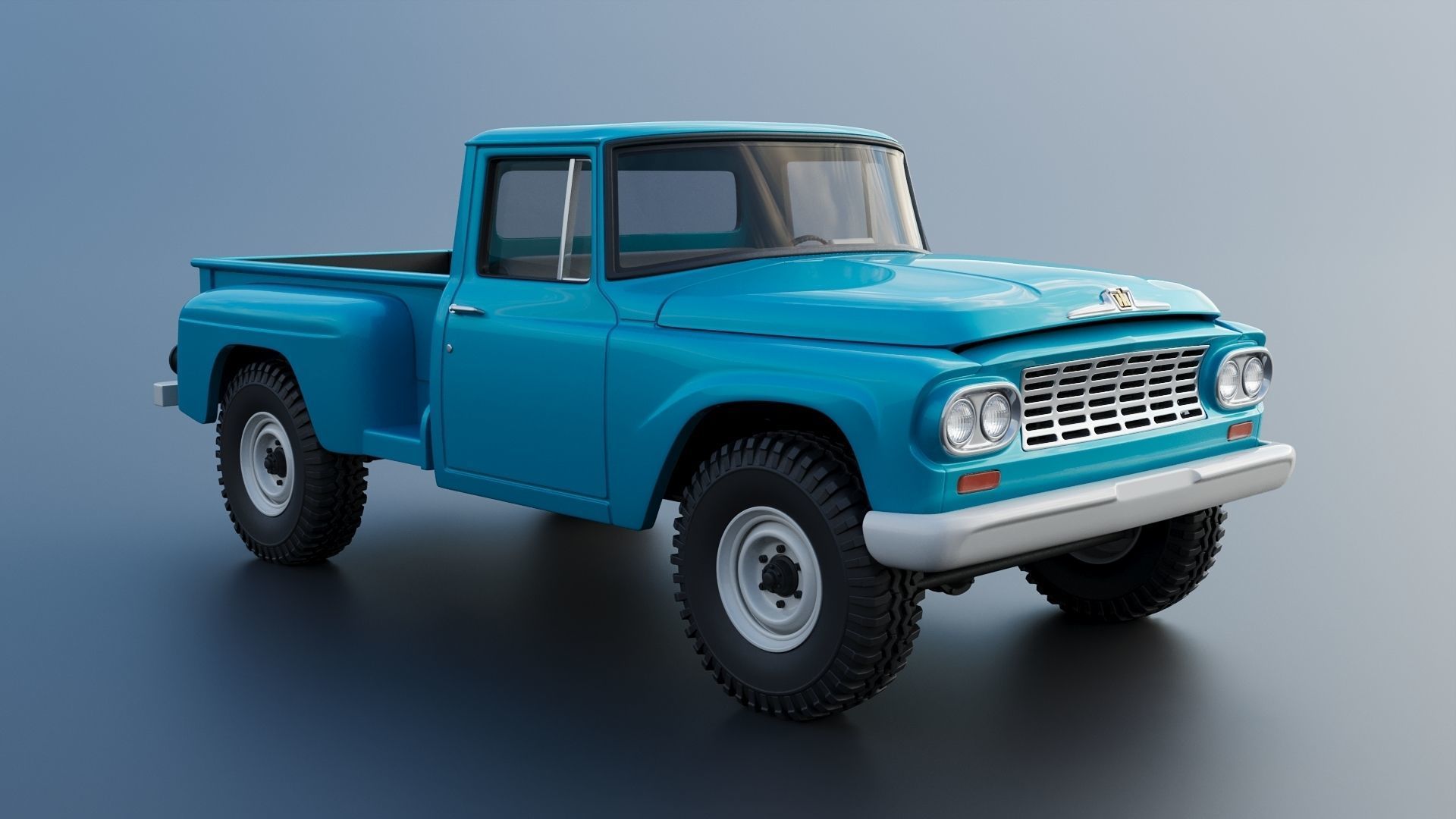 International Pickup C120 1962  3D print model_9
