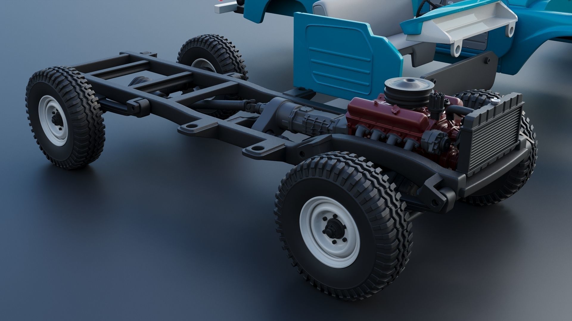 International Pickup C120 1962  3D print model_24