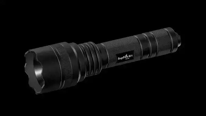SuperFire Flashlight Low-poly 3D model