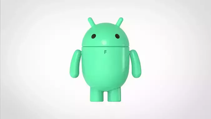 Bugdroid Android 14 ver 3D model