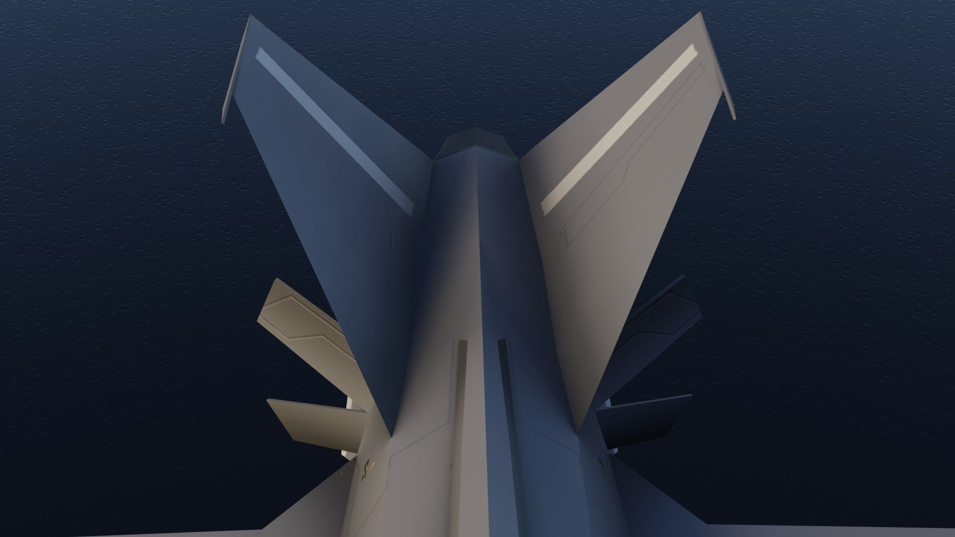 Mikoyan-Gurevich MIG-X21 Fishbone Low-poly 3D model_24