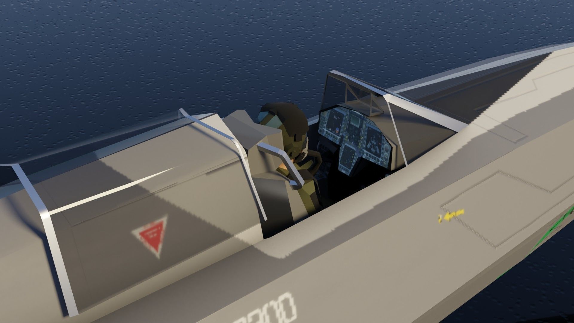 Mikoyan-Gurevich MIG-X21 Fishbone Low-poly 3D model_25