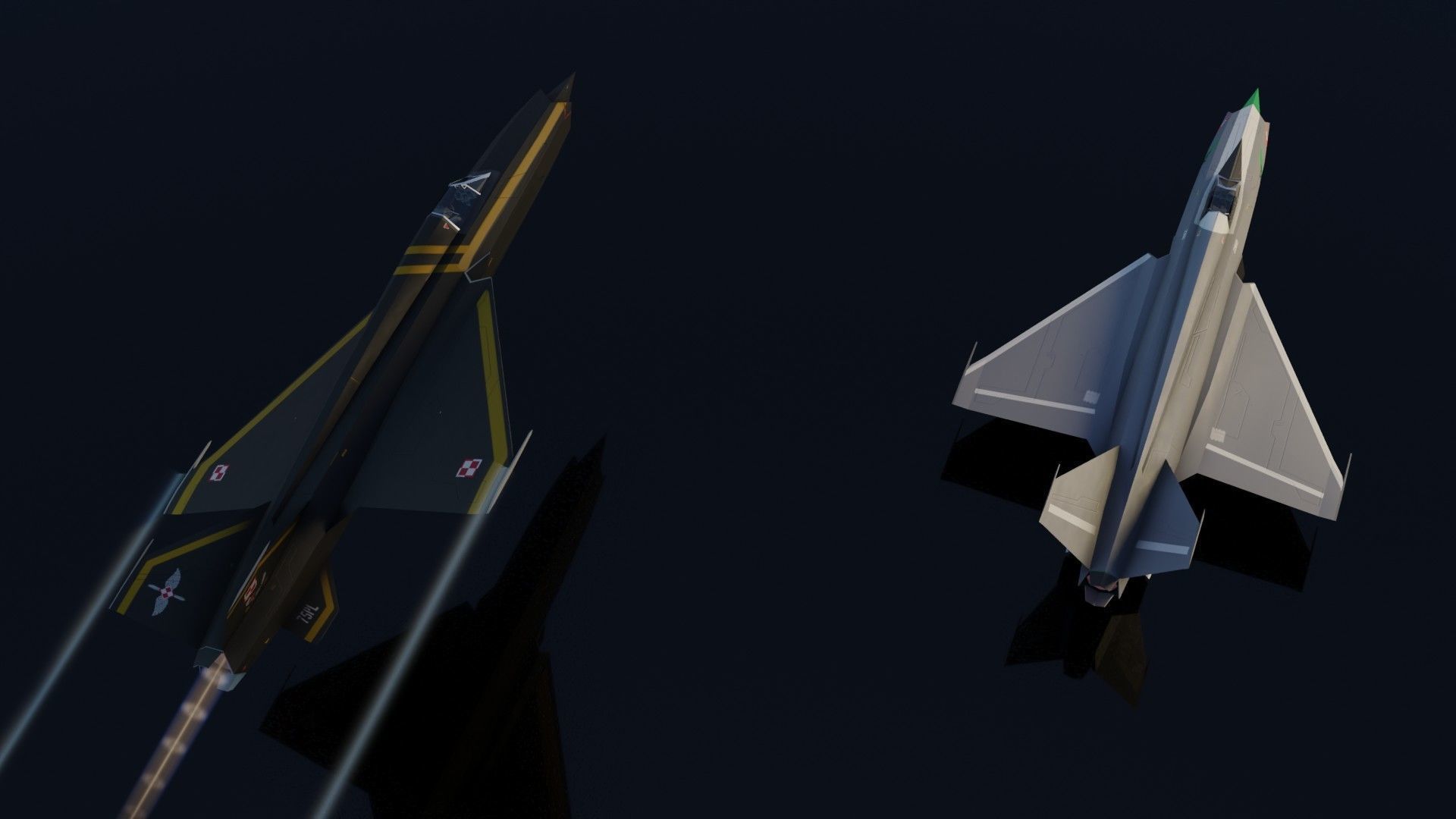 Mikoyan-Gurevich MIG-X21 Fishbone Low-poly 3D model_18