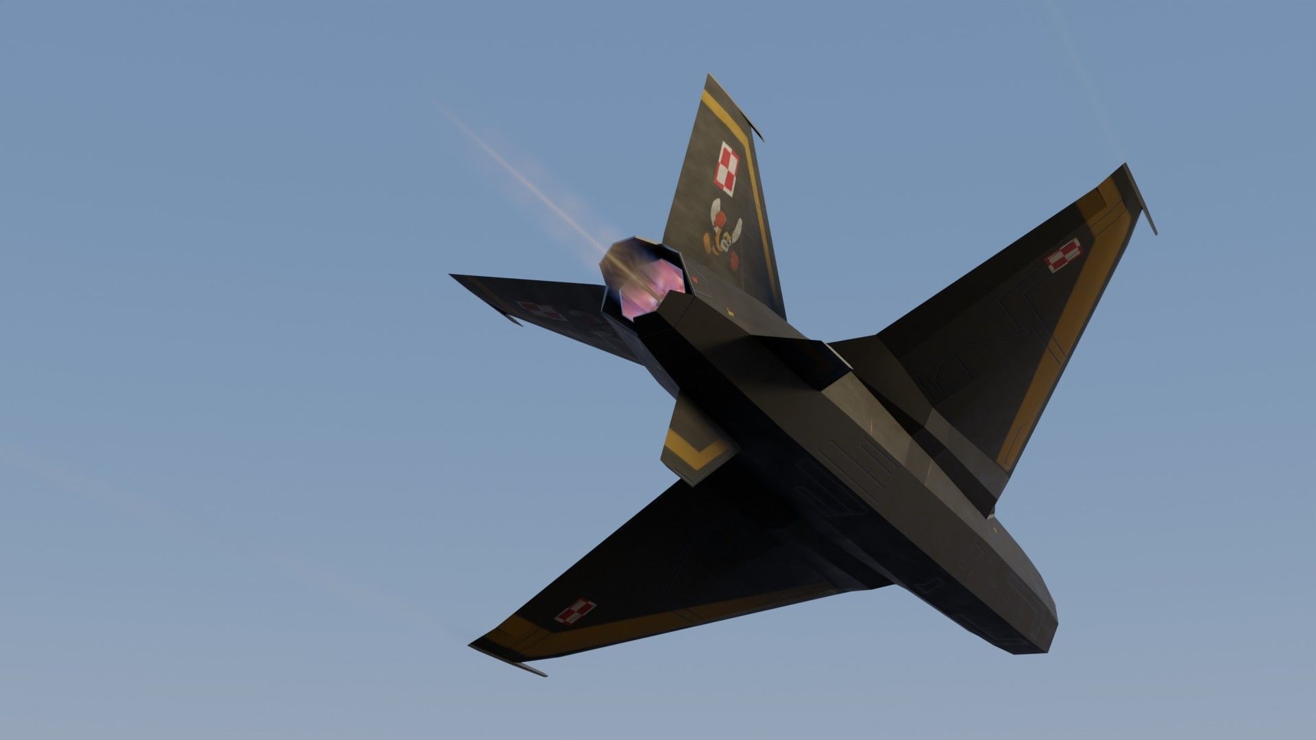 Mikoyan-Gurevich MIG-X21 Fishbone Low-poly 3D model_12