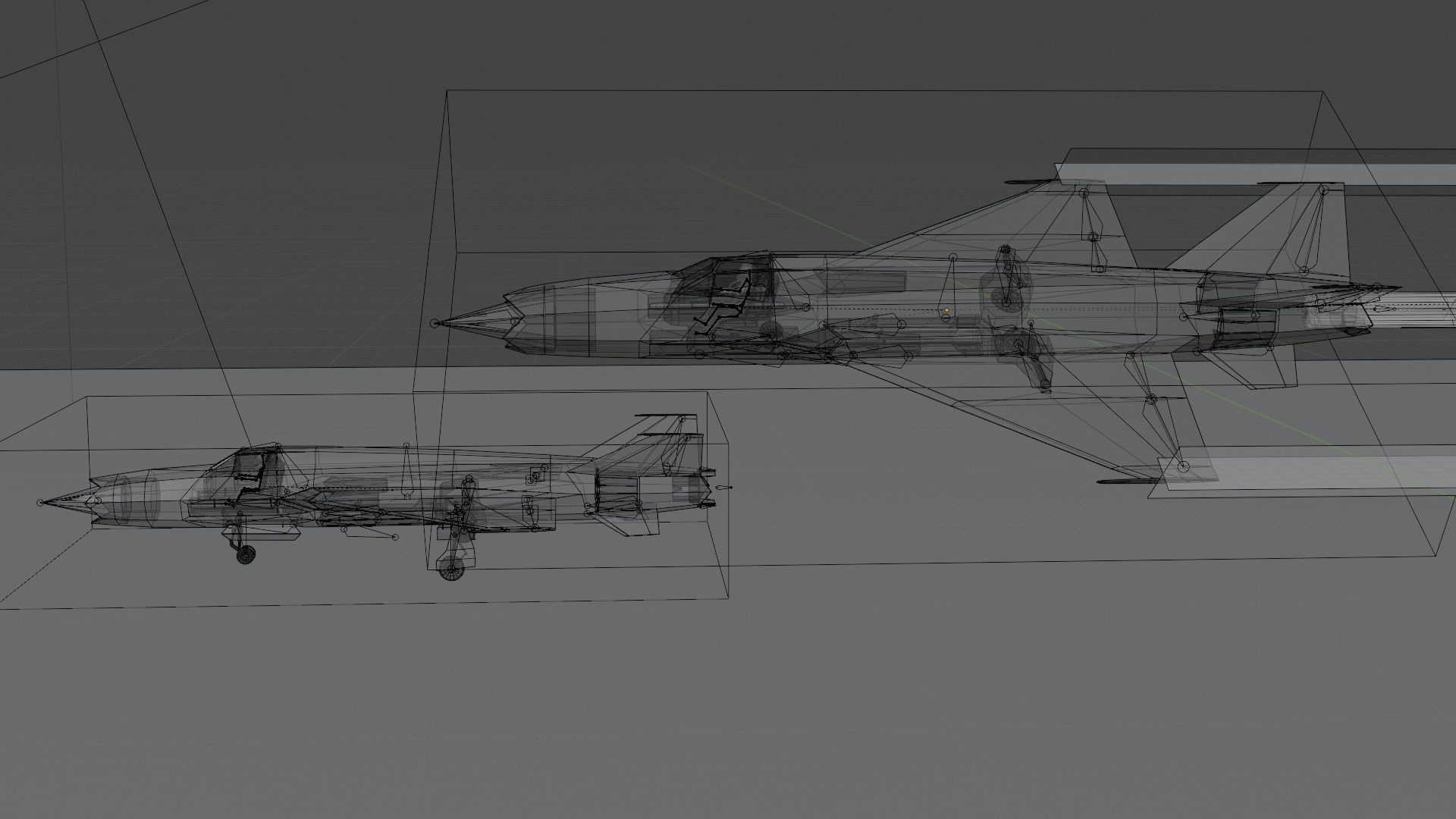 Mikoyan-Gurevich MIG-X21 Fishbone Low-poly 3D model_16