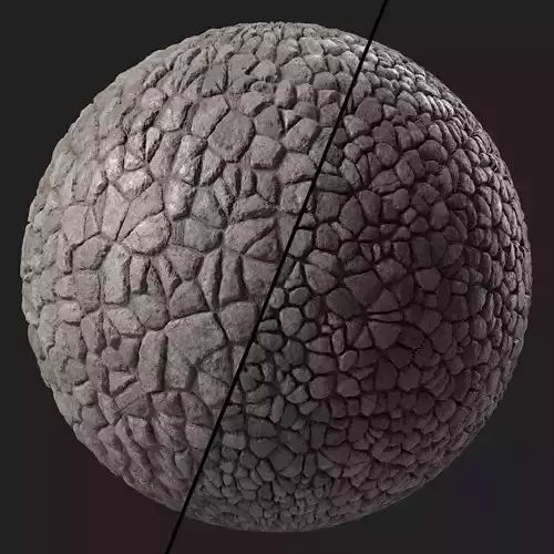 Pavement Materials 97- Rock Materials Sbsar Pbr 4k Seamless