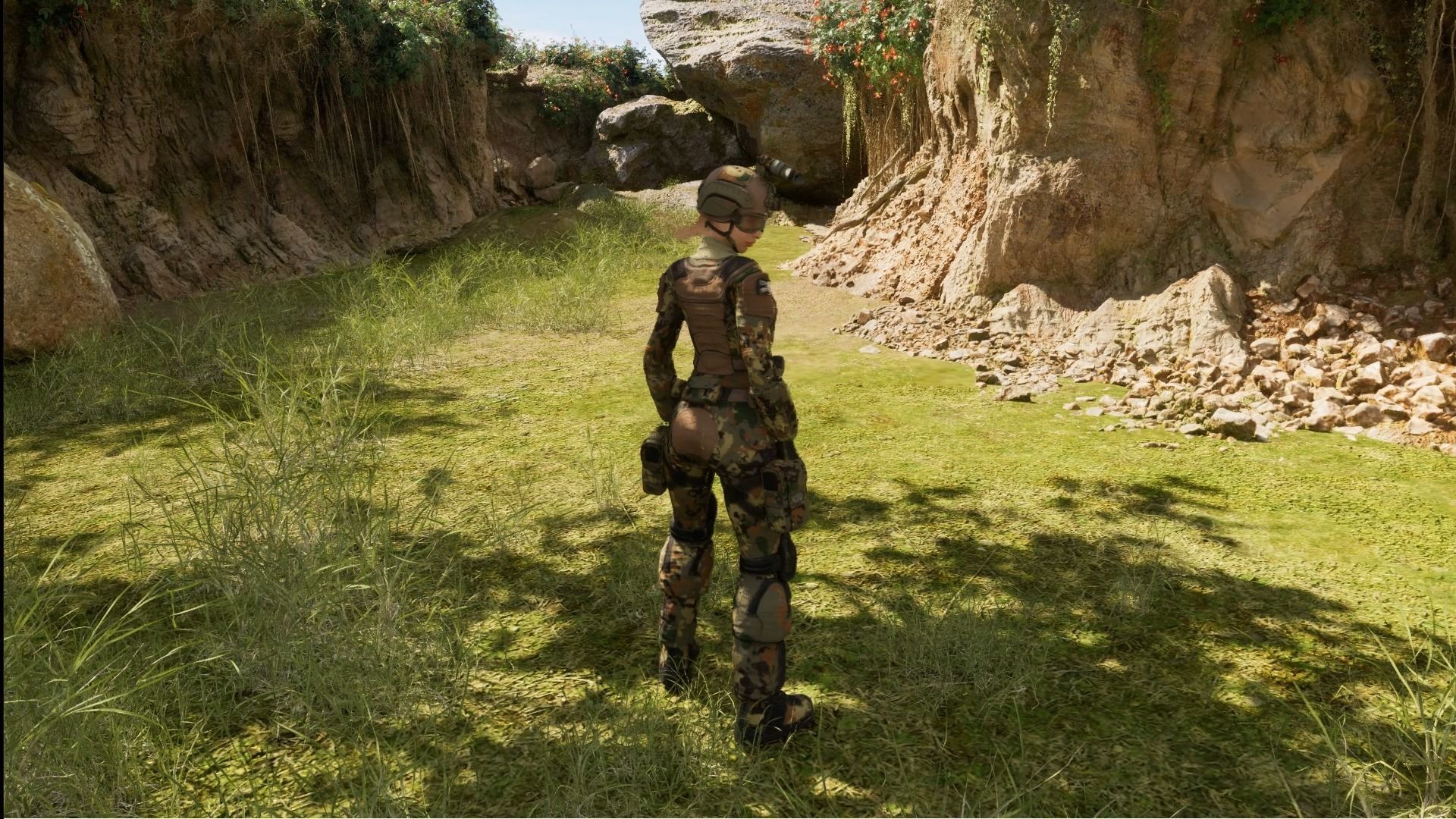 ARMY SUIT - Female Low-poly 3D model_30