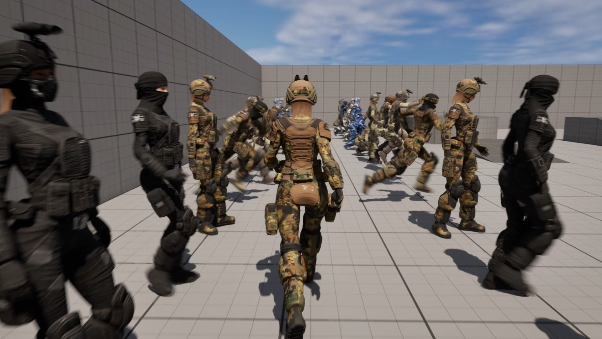 ARMY SUIT - Female Low-poly 3D model_29