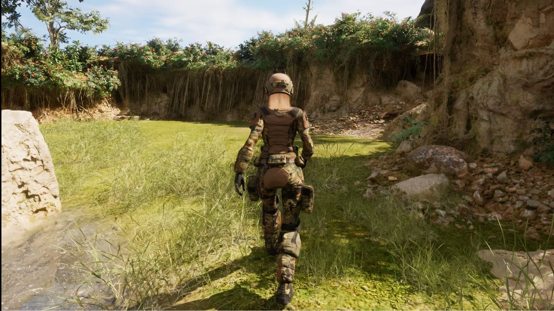 ARMY SUIT - Female Low-poly 3D model_32