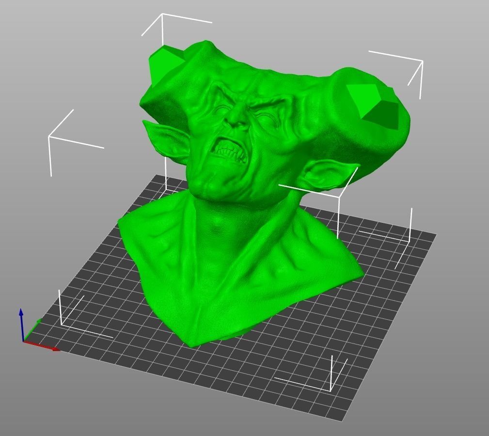 Lord of Darkness bust 3D print model_8