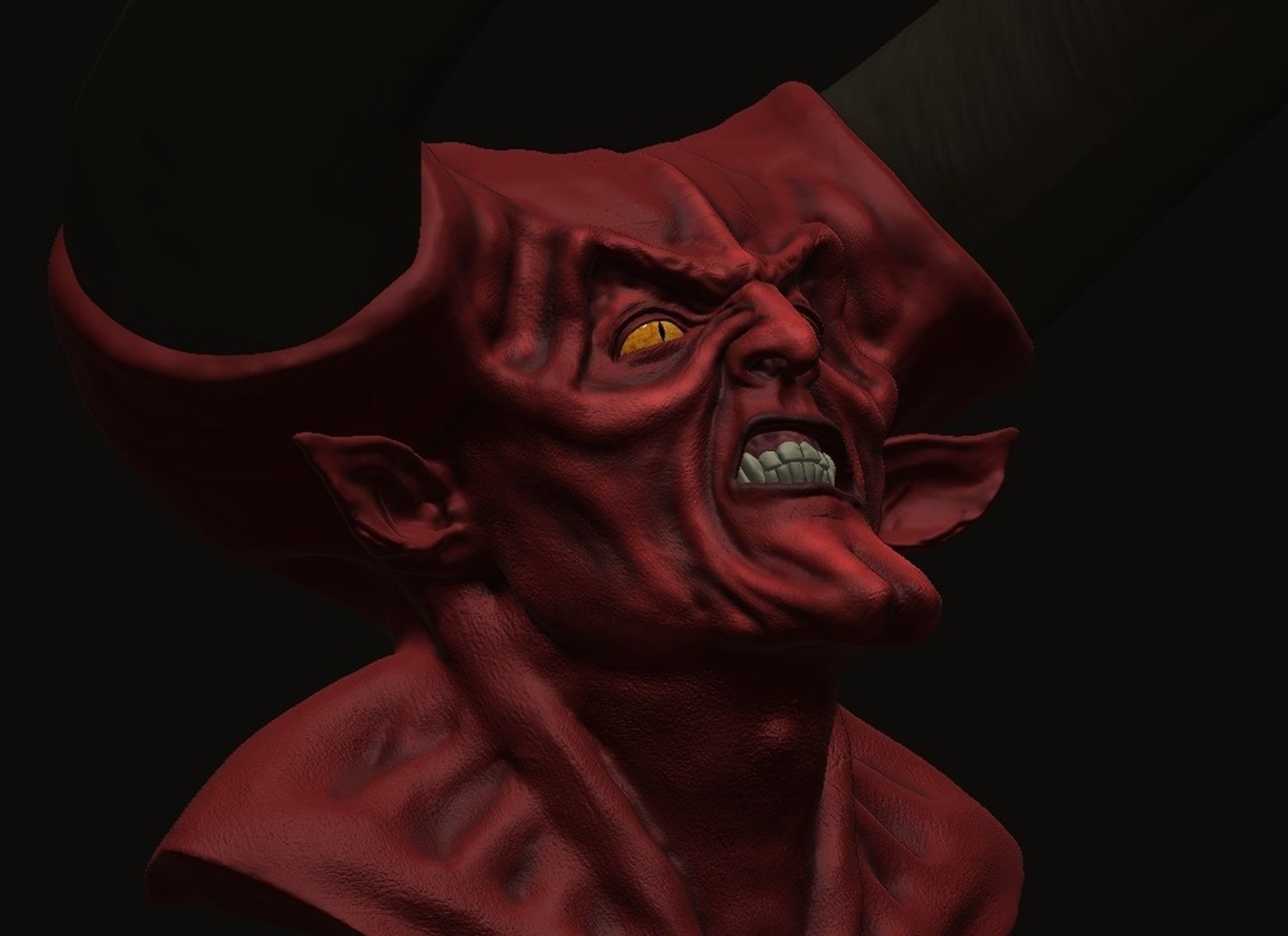 Lord of Darkness bust 3D print model_9