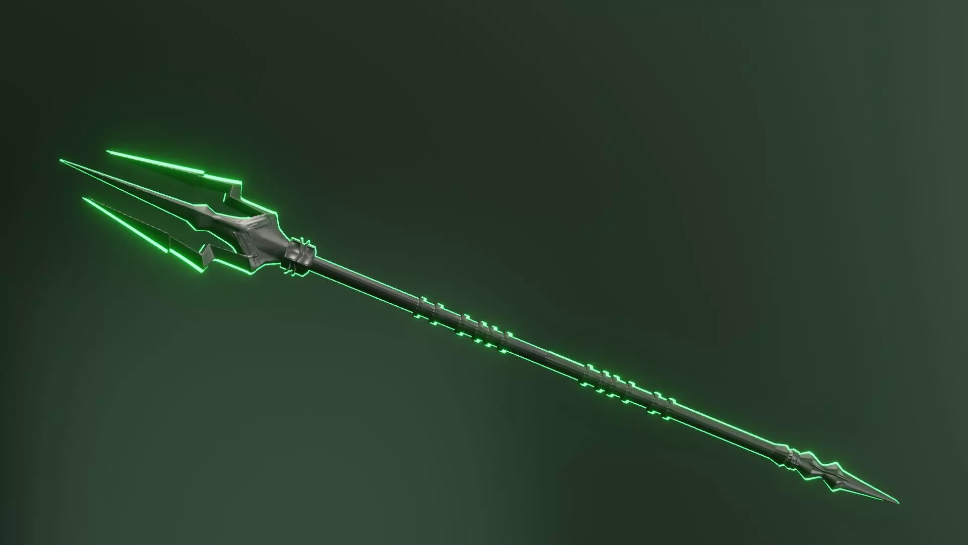 aquaman 2 black trident 3D print model