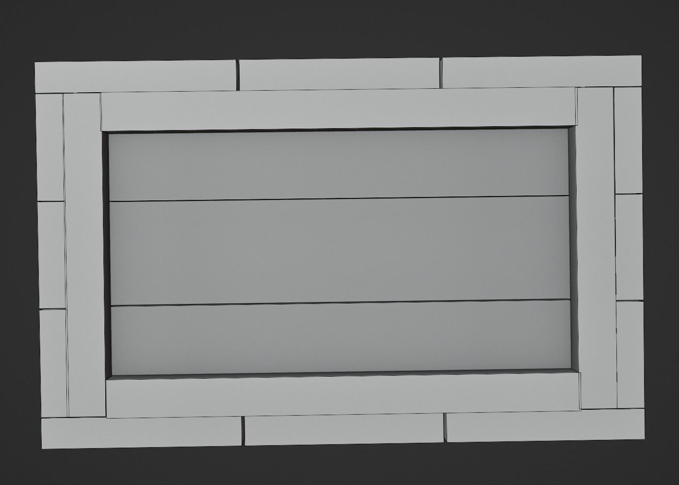 Wooden Crate-7 Low-poly 3D model_9