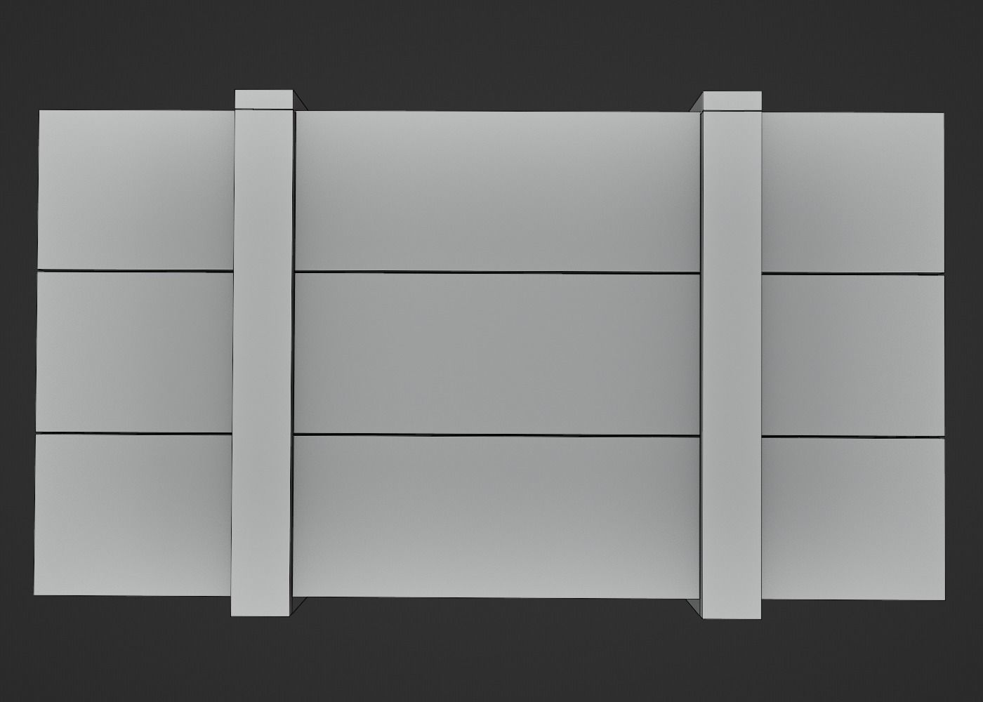 Wooden Crate-7 Low-poly 3D model_6