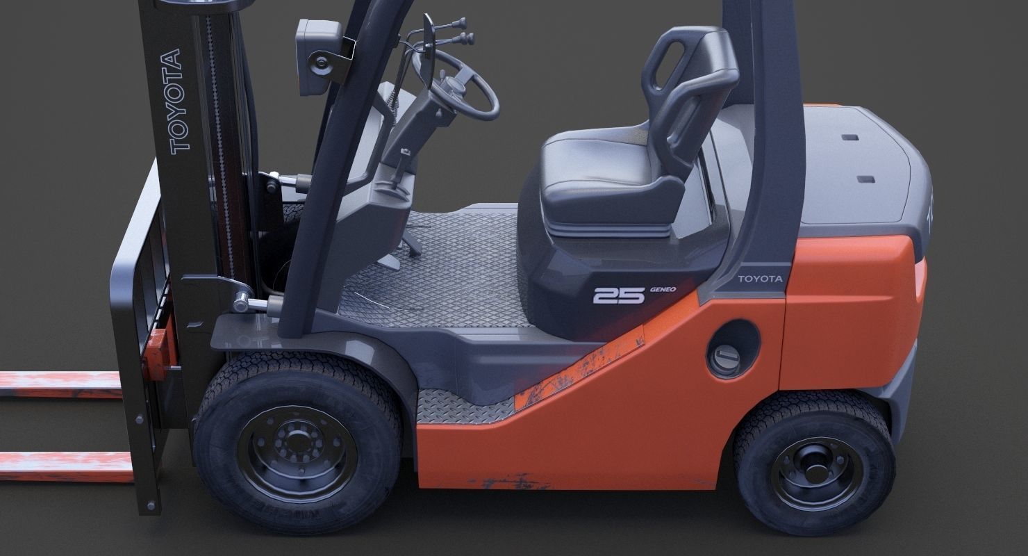 Toyota Geneo 25 Forklift 3D model | CGTrader