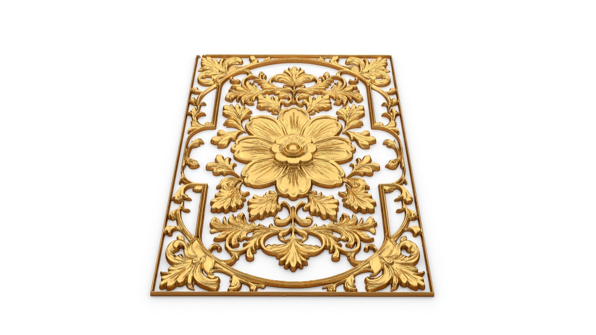 classical door decor 06 3D model_3