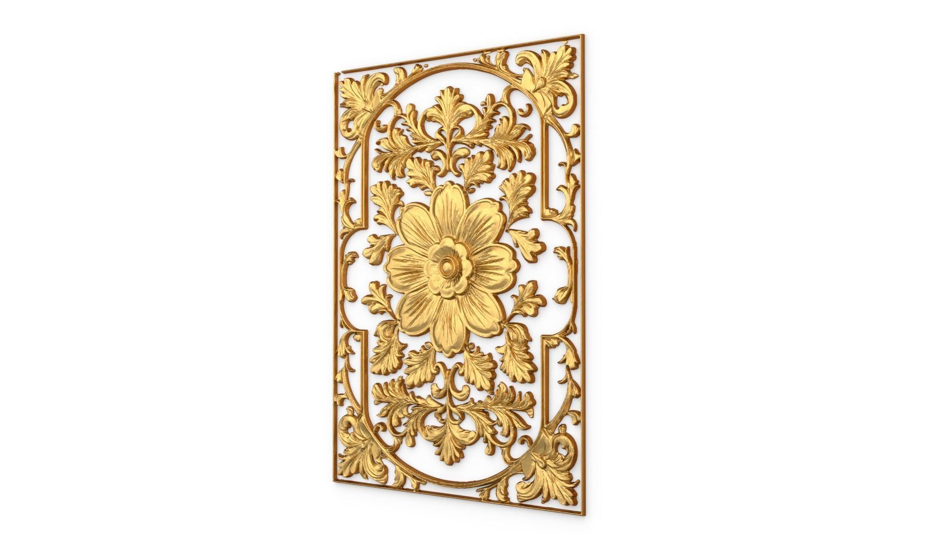 classical door decor 06 3D model_2