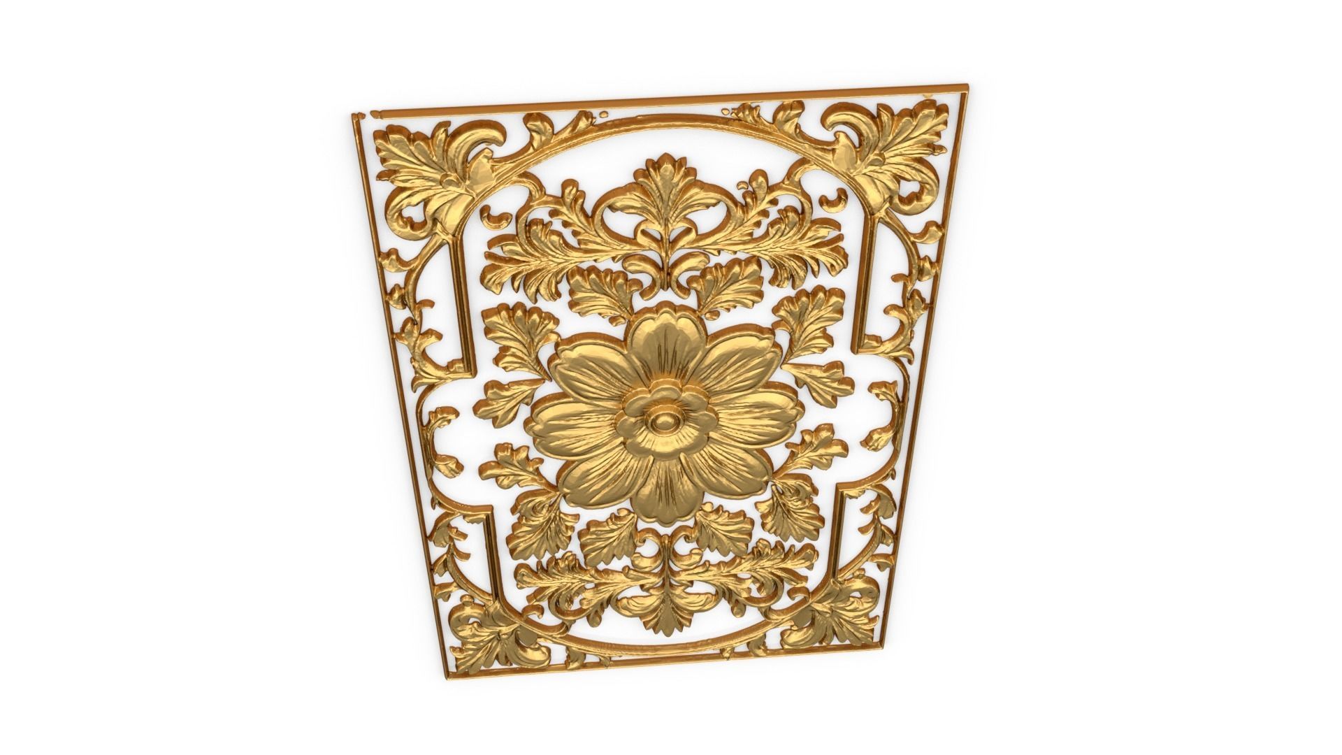 classical door decor 06 3D model_4