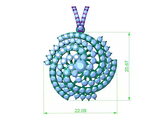 Jewelry Diamonds Pandants  3D print model