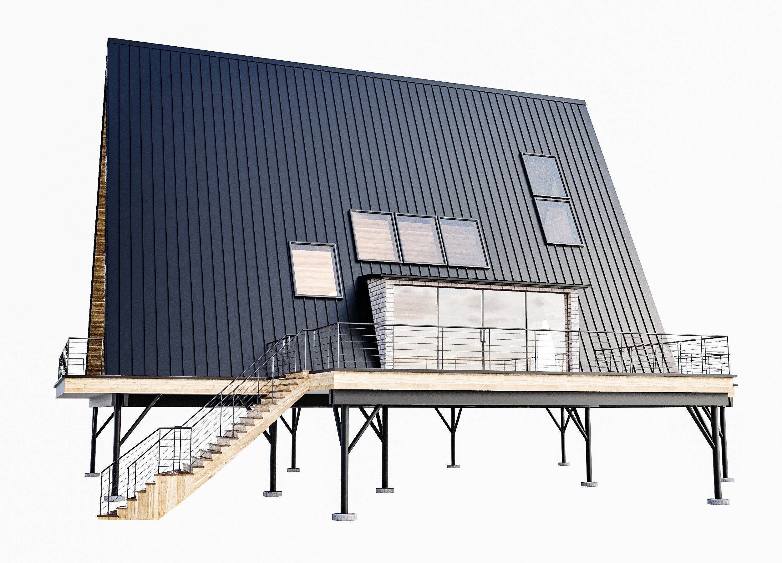Island Cabin 3D model_8