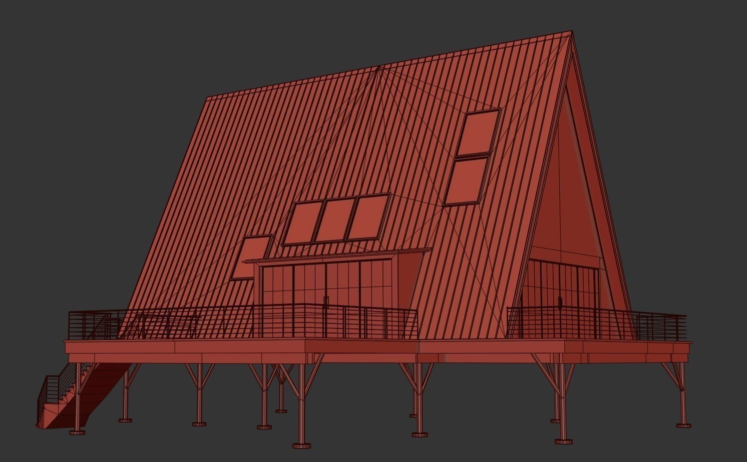 Island Cabin 3D model_34