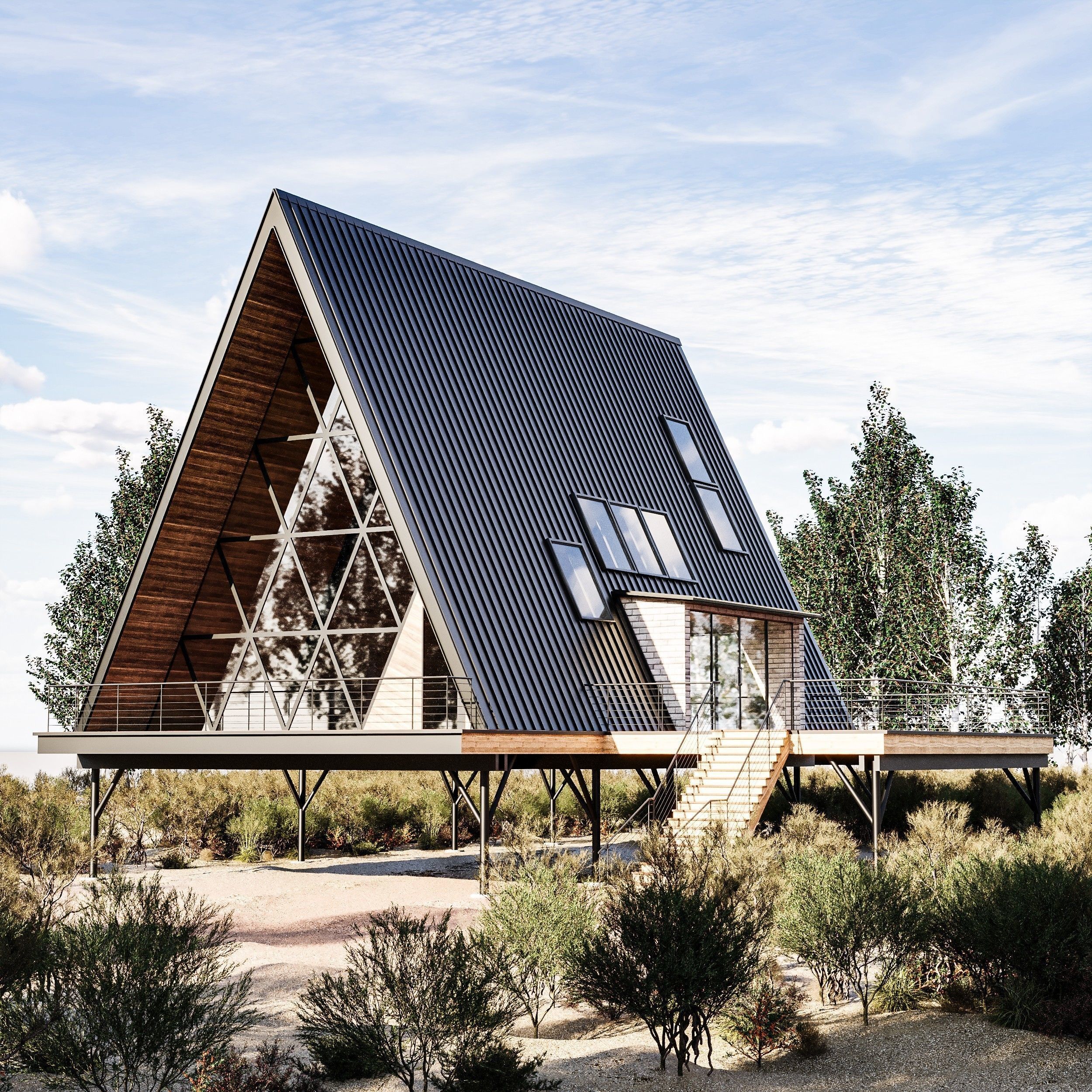 Island Cabin 3D model_1